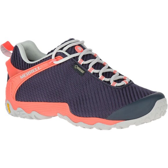 Merrell Women's Navy Orange Chameleon 7 Storm GORE -TEX Trekking Shoes Size US 8 - Picture 1 of 11